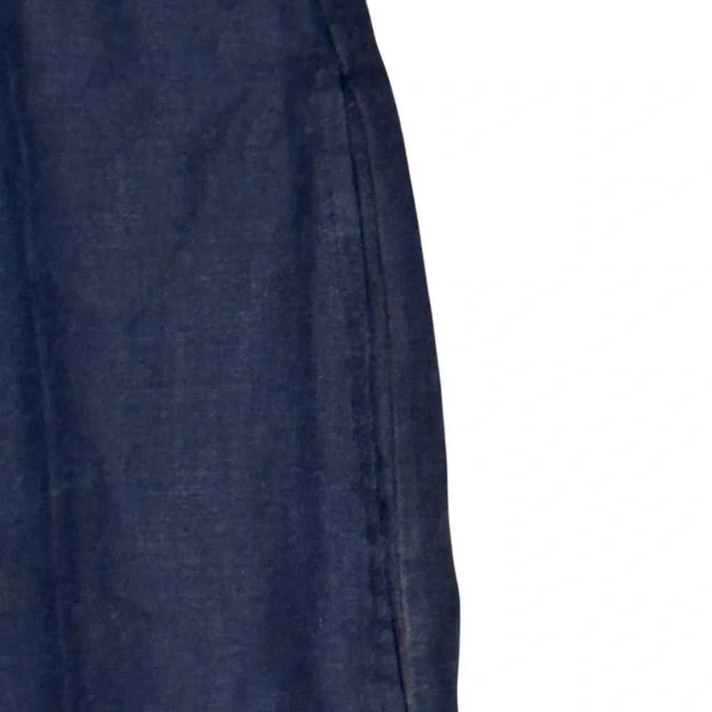 Ralph Lauren Purple Label Women's Pants 100% Wide Leg Elastic Waist Navy 32X29